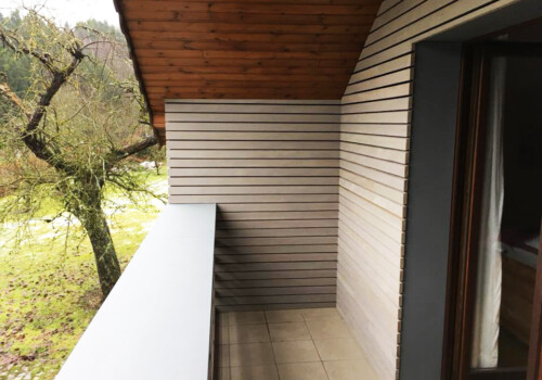 Bardage ajouré avec isolation PU